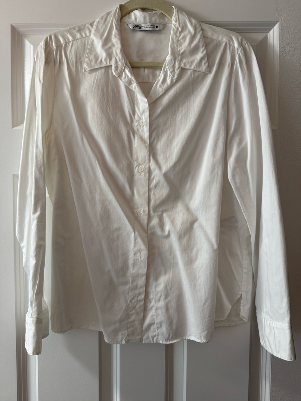 Zara Cream Collared Shirt